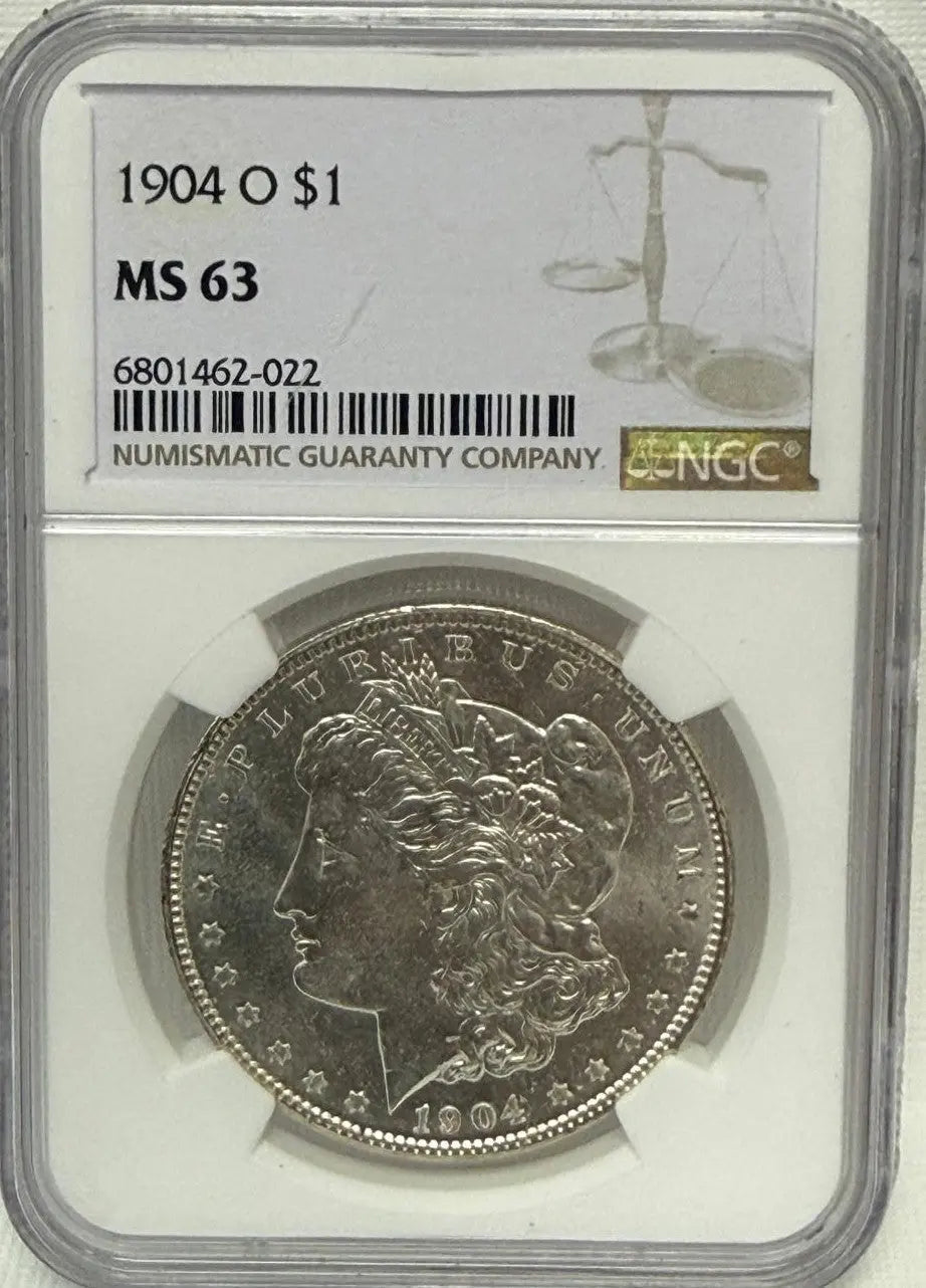 1904-O Morgan Silver Dollar $1 PCGS MS63 – Classic Key Date in Exceptional Condition Coin Hub