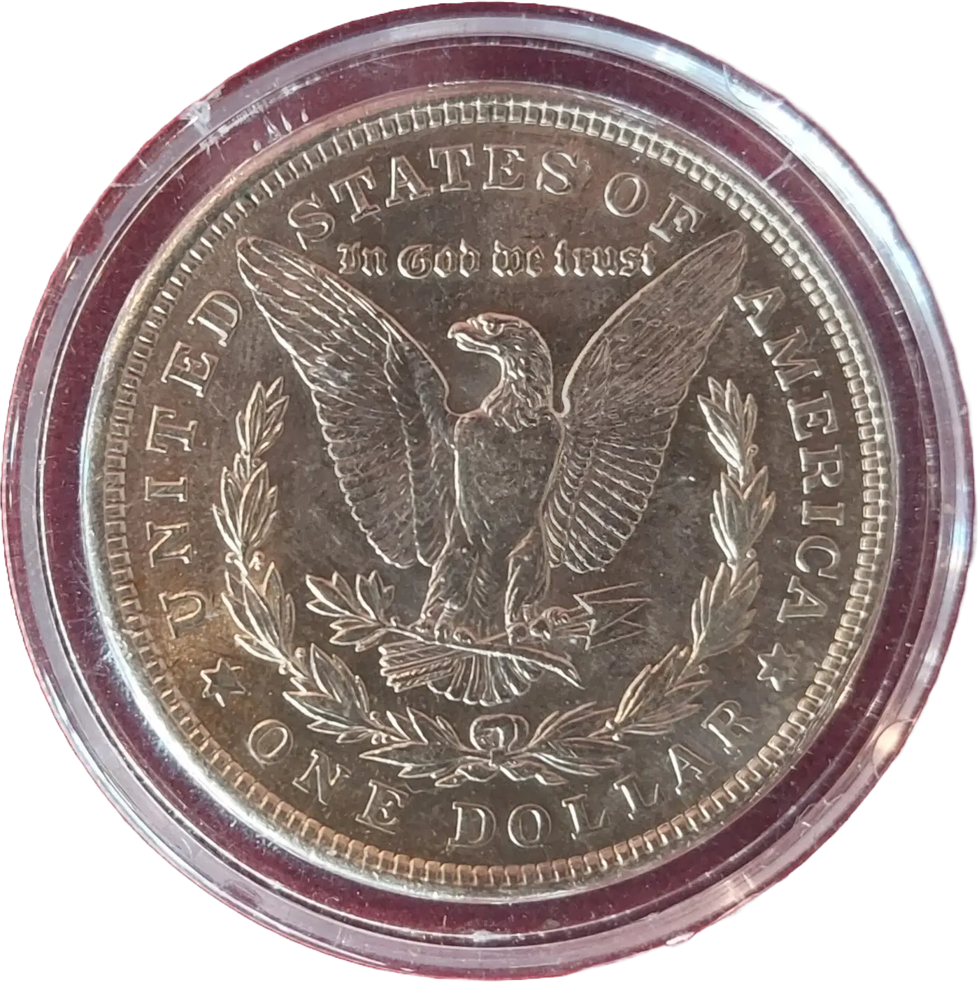 1921 Morgan Silver Dollar – Colorized Painted Antique with Airtite & Gift Box Coin Hub