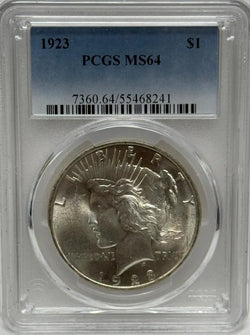 1923 Peace Silver Dollar PCGS MS64 – A Highly Collectible Classic