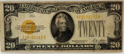 1928 $20 FR 2402 Gold Certificate. Circulated