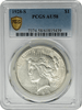 1928-S Peace Silver Dollar PCGS AU58 obverse Liberty profile with rays