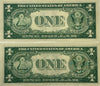1935 F (2) $1 Fr. 1615 Silver Certificate. Consecutive Silver Certificates, UNC Heritage Pastime