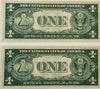 1935 F (2) $1 Fr. 1615 Silver Certificate. Consecutive Silver Certificates, UNC Heritage Pastime