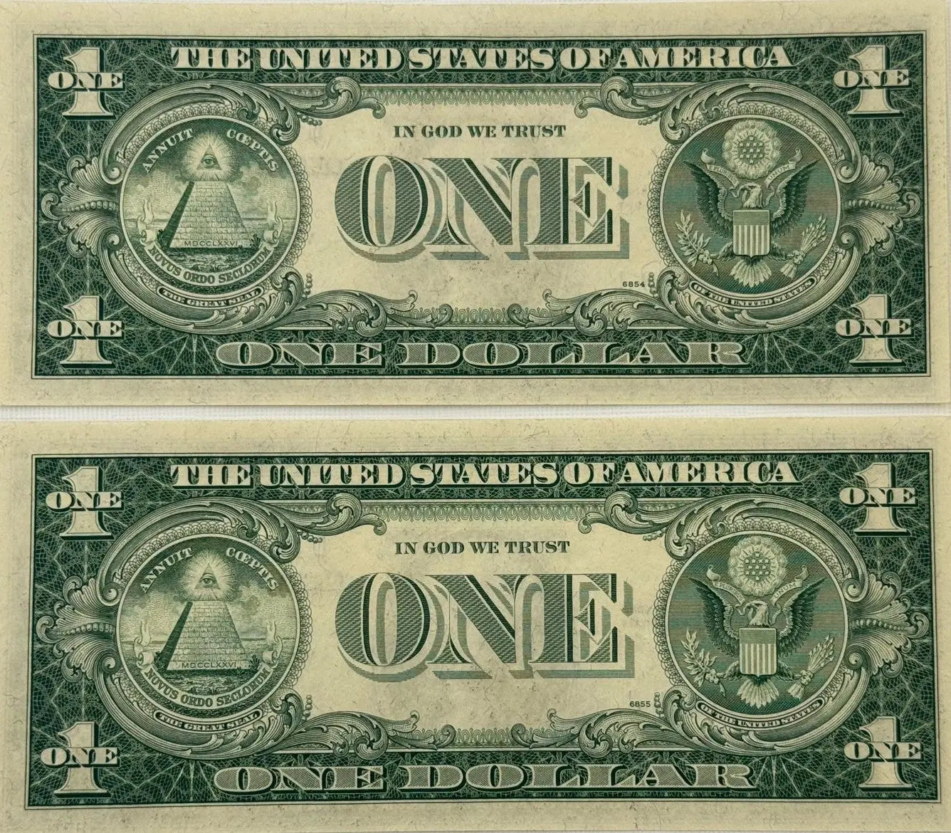 1935 H (2) $1 Fr. 1618 Silver Certificate. Consecutive Silver Certificates, UNC Rare Collectible Set Coin Hub