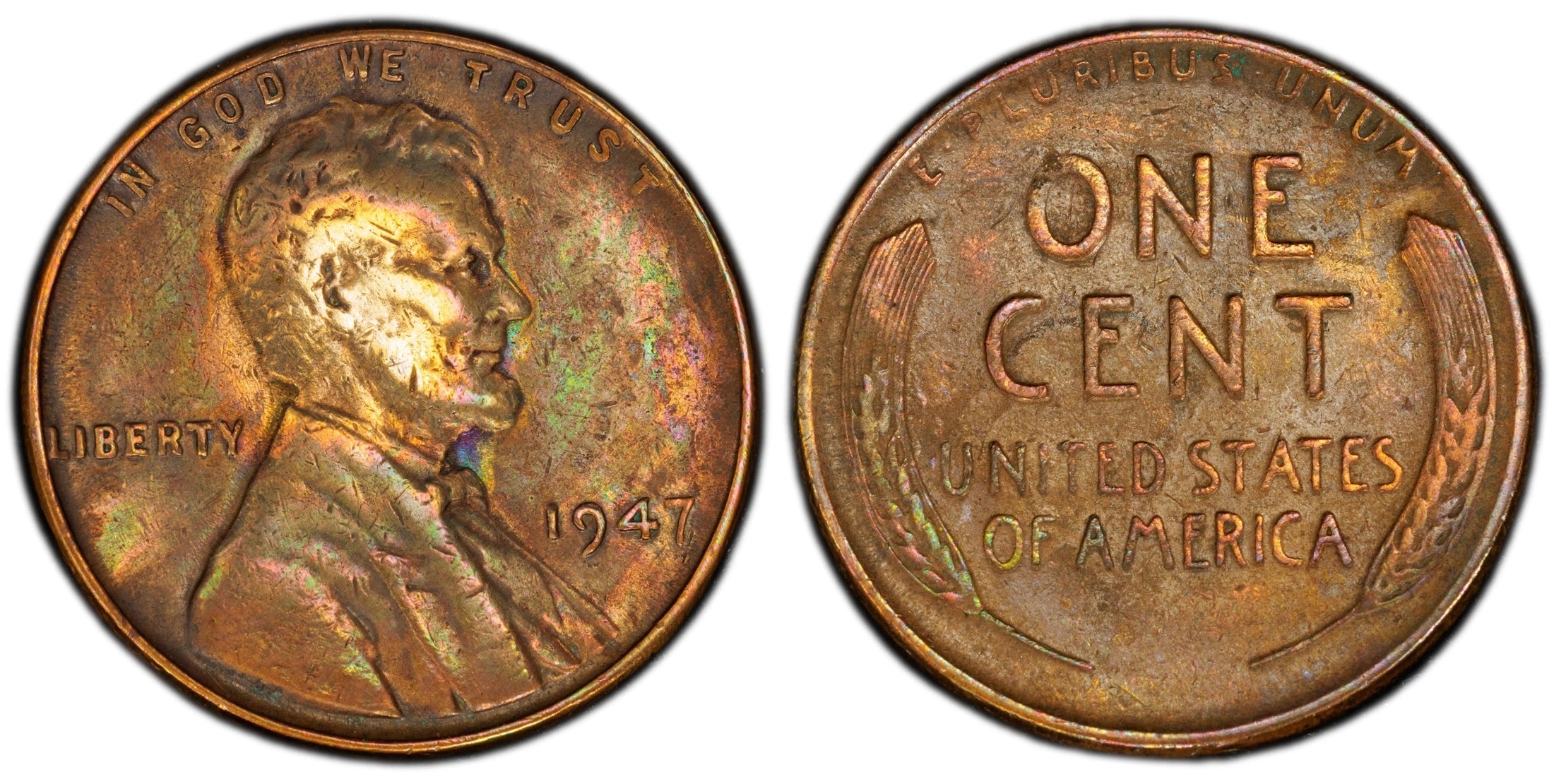 1947 Lincoln Wheat Cent – OCGS Genuine XF Details (Cleaned) | Classic Post-War U.S. Copper Coin Heritage Pastime