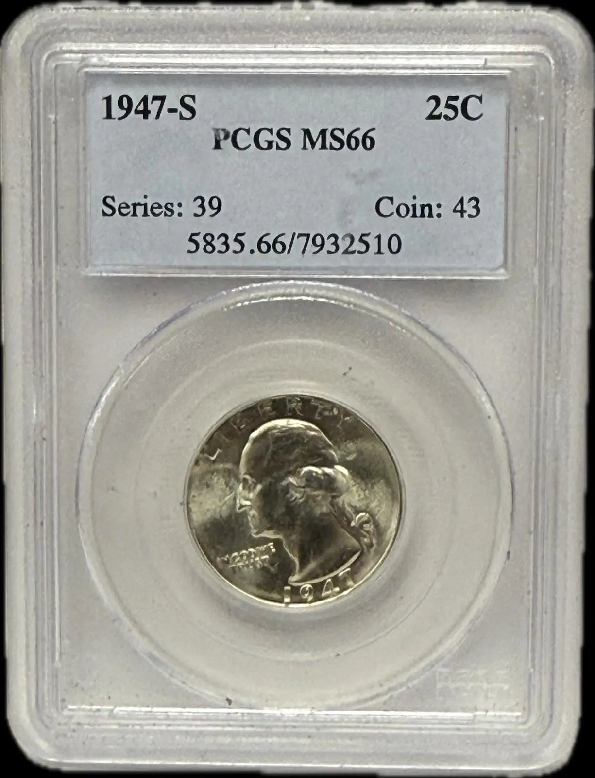 1947-S Silver Quarter PCGS MS66 – High-Grade, Pristine Condition Coin Hub