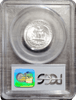 1950-S Washington Quarter reverse with eagle design in PCGS MS65 slab
