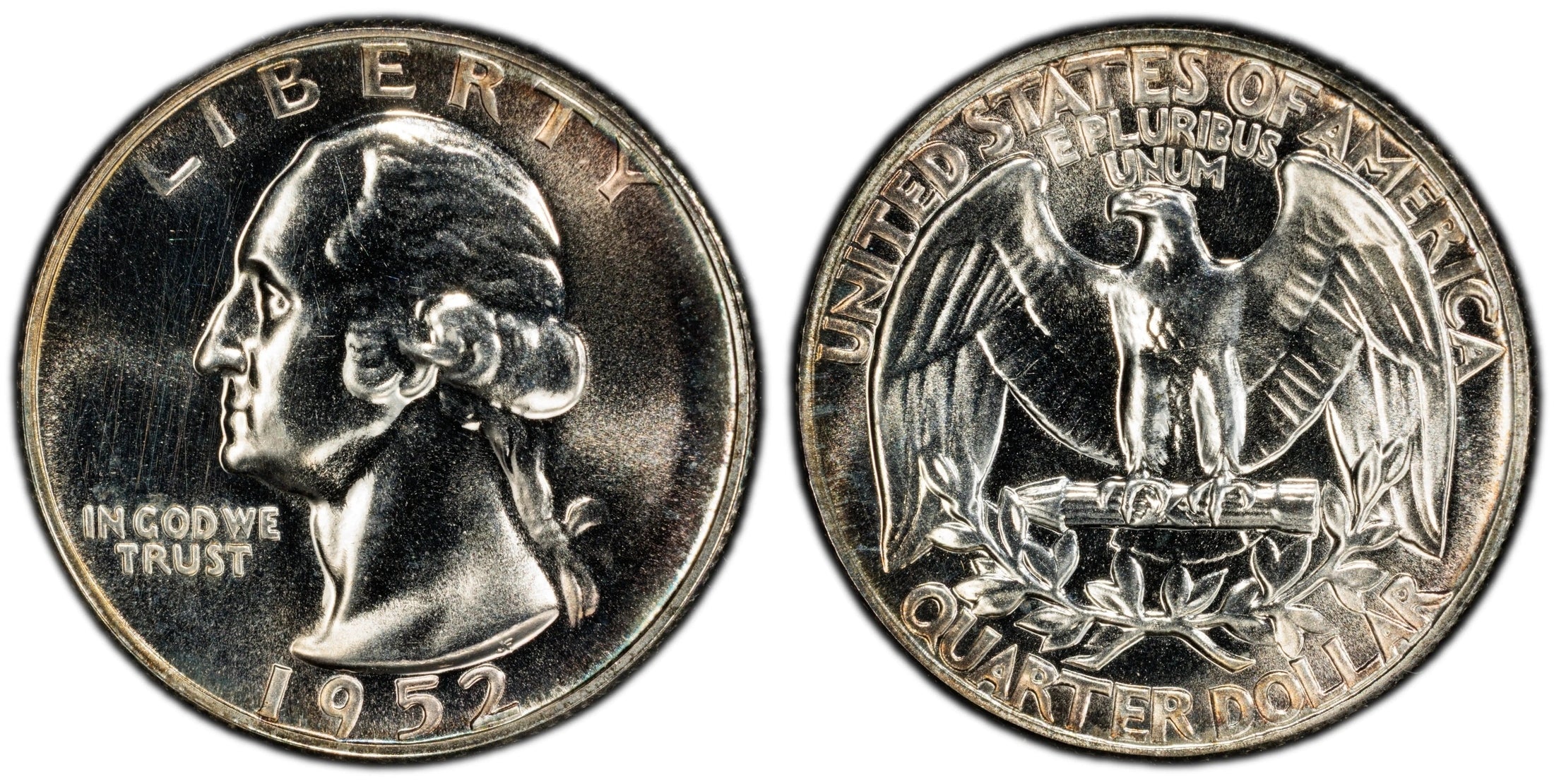 1952 Washington Quarter 25¢ – PCGS PR64 Proof Silver Coin | Early 90% Silver Issue Heritage Pastime