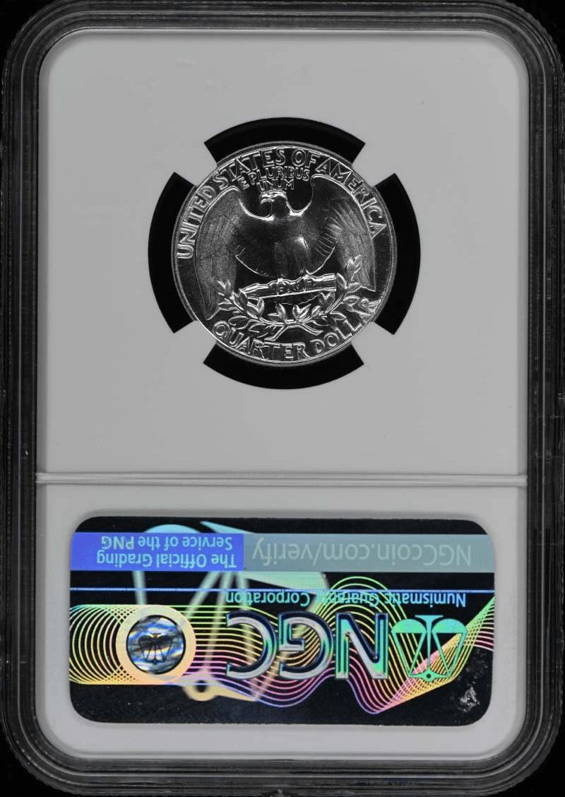 1952 Washington Quarter reverse eagle design in NGC PR66 proof slab