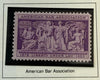 1953 U.S. 3¢ American Bar Association 75th Anniversary Stamp – Historic Legal Commemorative Heritage Pastime