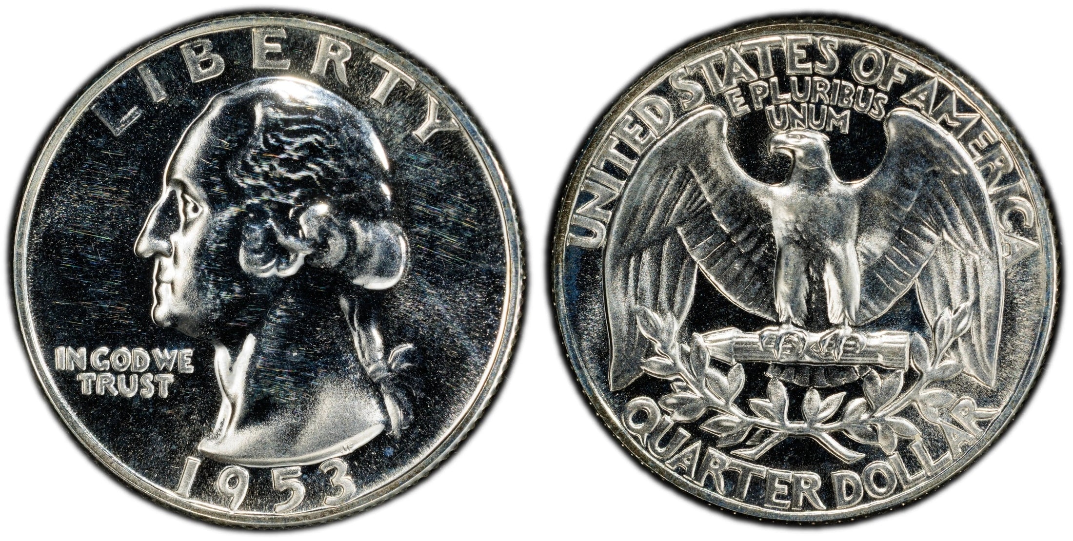 1953 Washington Quarter 25¢ – PCGS PR63 Proof Silver Coin | Early 90% Silver Issue Heritage Pastime