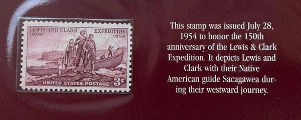 1954 U.S. 3¢ Lewis & Clark Expedition Stamp – 150th Anniversary Commemorative (Scott #1063) Heritage Pastime
