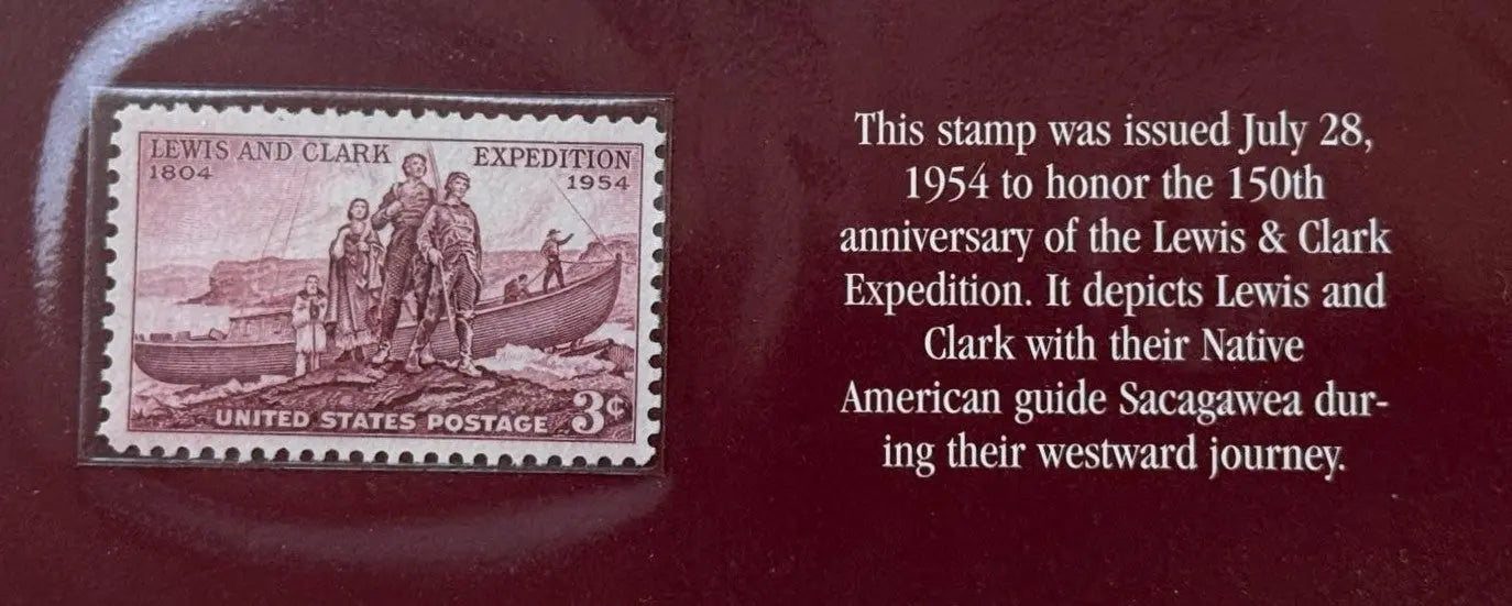 1954 U.S. 3¢ Lewis & Clark Expedition Stamp – 150th Anniversary Commemorative (Scott #1063) Heritage Pastime