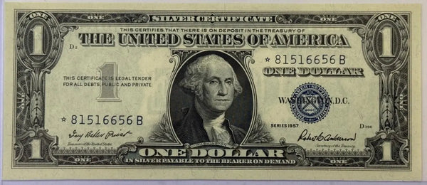 1957 $1 Silver Certificate – Blue Seal U.S. Note – Vintage Washington Currency Heritage Pastime
