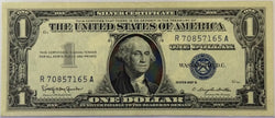 1957-B $1 Silver Certificate – Blue Seal U.S. Note – Vintage Washington Currency