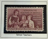1957 U.S. 3¢ Teachers of America Stamp – National Education Association Centennial Commemorative Heritage Pastime