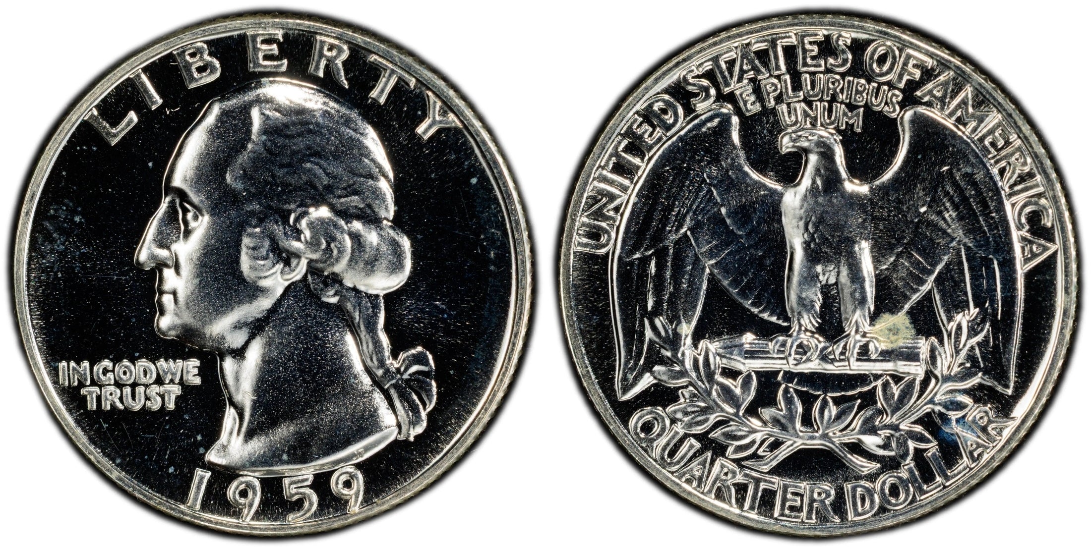 1959 Washington Quarter 25¢ – PCGS PR66 Proof Silver Coin | Gem 90% Silver Issue Heritage Pastime