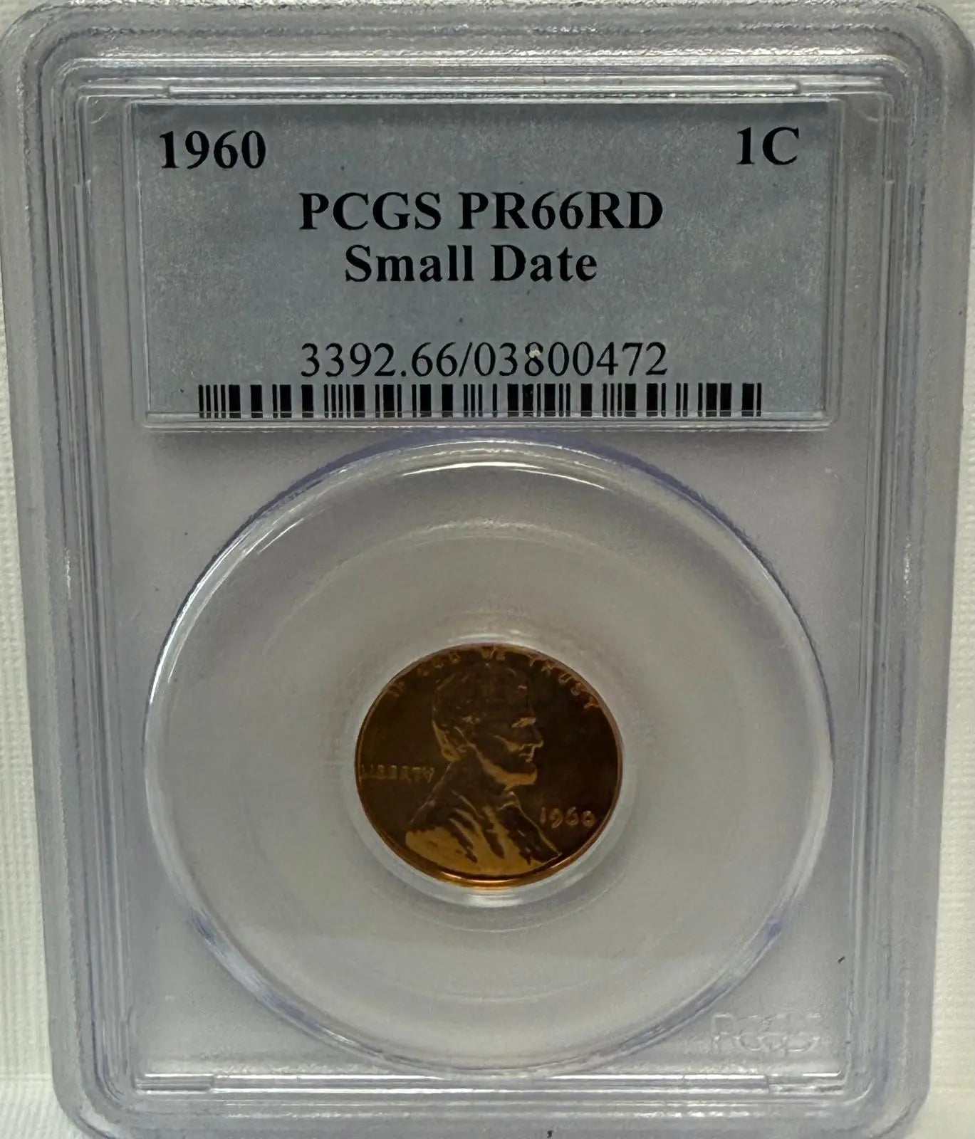 1960 Lincoln Cent, PCGS PR66RD Small Date – A Highly Desirable Proof Coin Heritage Pastime