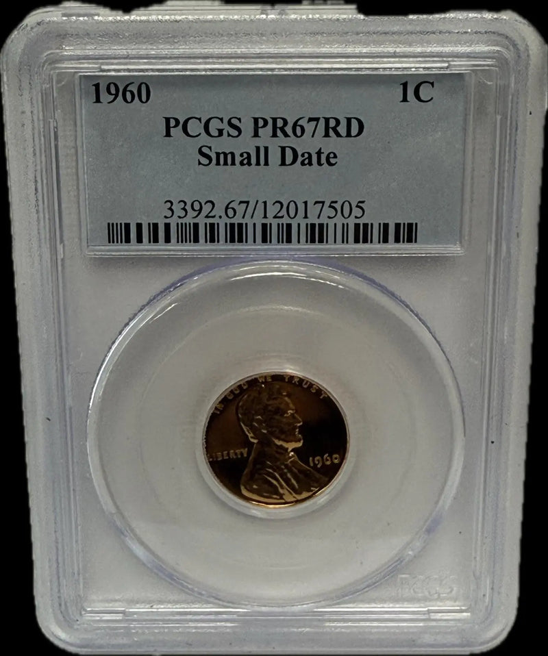 1960 Lincoln Cent, PCGS PR67RD Small Date – A Highly Desirable Proof Coin Heritage Pastime