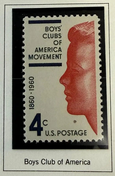 1960 U.S. 4¢ Boys’ Clubs of America Centennial Stamp – Youth Development Commemorative Heritage Pastime