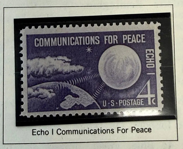 1960 U.S. 4¢ “Communications for Peace” Stamp – Global Unity & Technology Commemorative Heritage Pastime