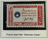 1960 U.S. 4¢ Francis Scott Key Stamp – American Credo Series Patriotic Commemorative Heritage Pastime