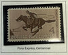 1960 U.S. 4¢ Pony Express Centennial Postage Stamp – Historic American Mail Service Commemorative Heritage Pastime