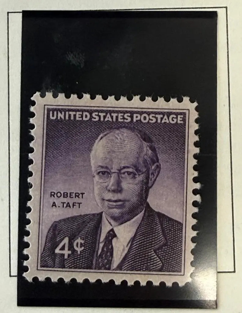 1960 U.S. 4¢ Robert A. Taft Stamp – Scott #1161 Historic Political Commemorative Heritage Pastime