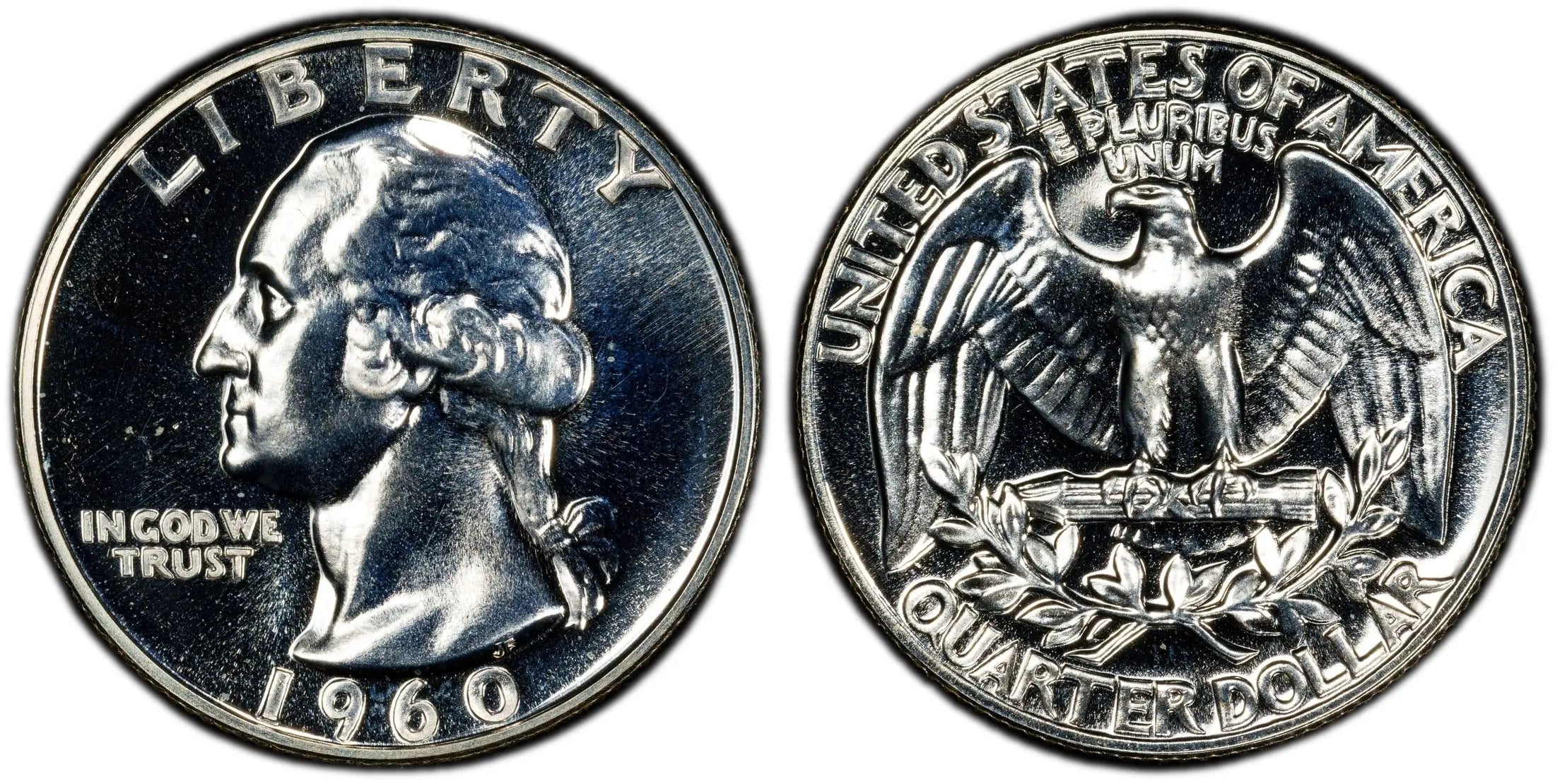 1960 Washington Quarter 25C – PCGS PR67 Gem Proof Silver Coin | High-Grade Collectible Heritage Pastime