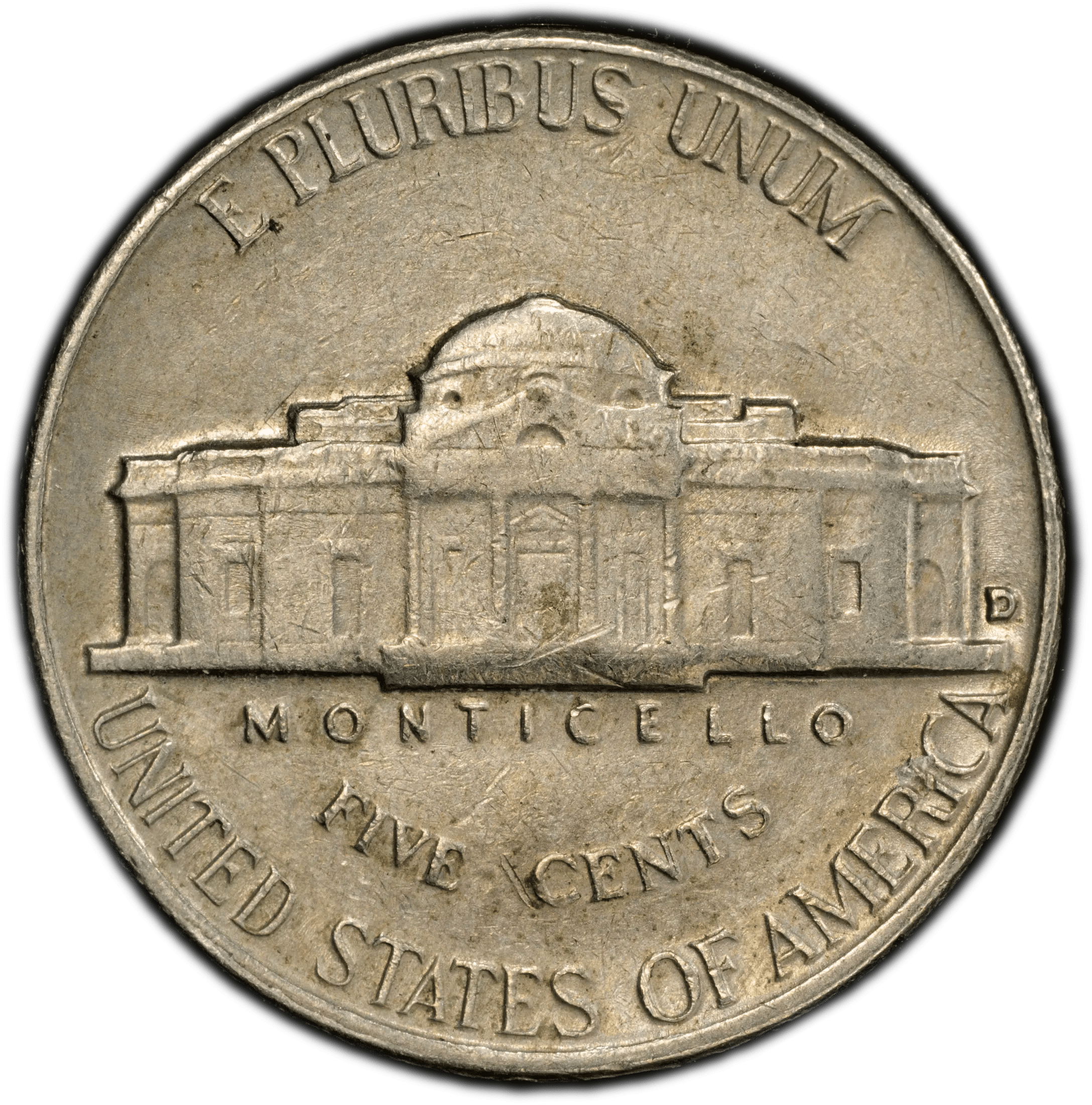 1961-D Jefferson Nickel – PCGS Genuine AU Details (Environmental Damage) – Denver Mint Issue Heritage Pastime