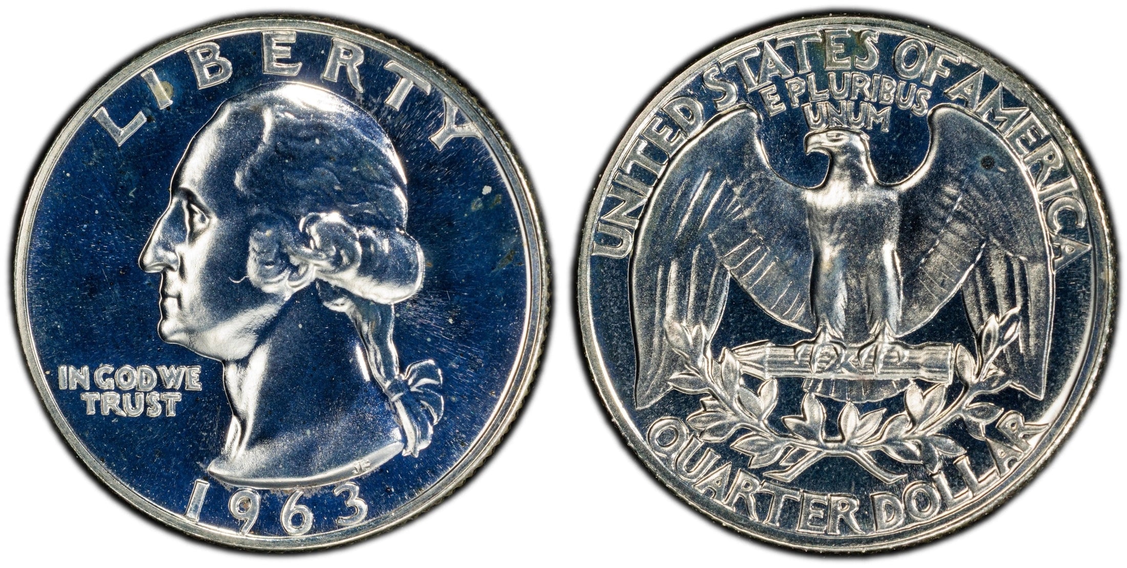 1963 Washington Quarter 25¢ – PCGS PR66 Proof Silver Coin | Gem 90% Silver Issue Heritage Pastime