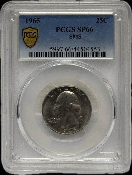 1965 25C PCGS SP66 SMS – Selected Mint Set Coin Heritage Pastime