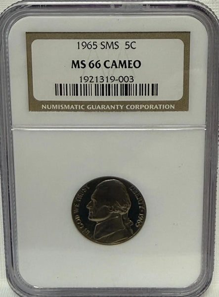 1965 Jefferson 5C SMS, MS66CAMEO – A Stunning Semi-Modern Gem Heritage Pastime