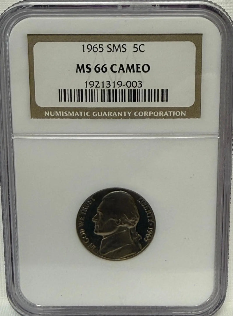 1965 Jefferson 5C SMS, MS66CAMEO – A Stunning Semi-Modern Gem Heritage Pastime