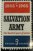 1965 U.S. 5¢ Salvation Army Centennial Stamp – 100 Years of Service Commemorative Heritage Pastime