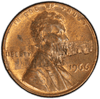 1966 Lincoln Cent 1C – PCGS MS62RB Obverse Lamination Error | Rare Mint Error Coin Heritage Pastime
