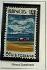 1968 U.S. 6¢ Illinois Statehood Sesquicentennial Stamp – 150th Anniversary Commemorative Heritage Pastime