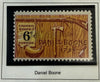 1968 United States 6¢ Daniel Boone Commemorative Postage Stamp – Scott #1358 | American Pioneer Tribute Heritage Pastime