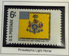 1968 United States 6¢ Philadelphia Light Horse Flag Commemorative Stamp – Scott #1353 | Historic American Flags Series Heritage Pastime