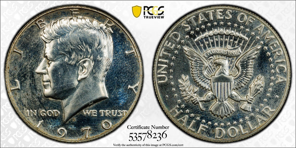 1970-S Kennedy Half Dollar – PCGS PR62 | Proof 40% Silver Half Dollar | Key Date Era Kennedy Coin | Certified U.S. Collectible Heritage Pastime
