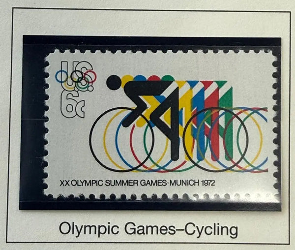 1972 United States 6¢ Munich Summer Olympics Commemorative Stamp – Scott #1460 | Olympic Games Issue Heritage Pastime