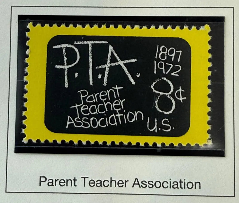 1972 United States 8¢ PTA 75th Anniversary Commemorative Stamp – Scott #1463 | Education & Community Issue Heritage Pastime