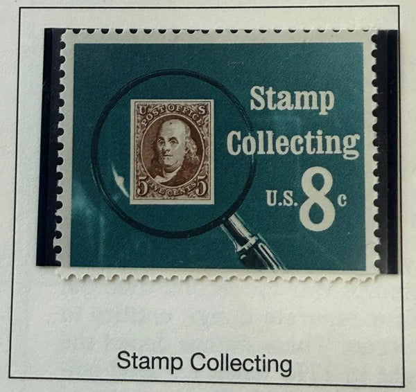 1972 United States 8¢ “Stamp Collecting” Commemorative – Philately Tribute Stamp | Scott #1473 Heritage Pastime