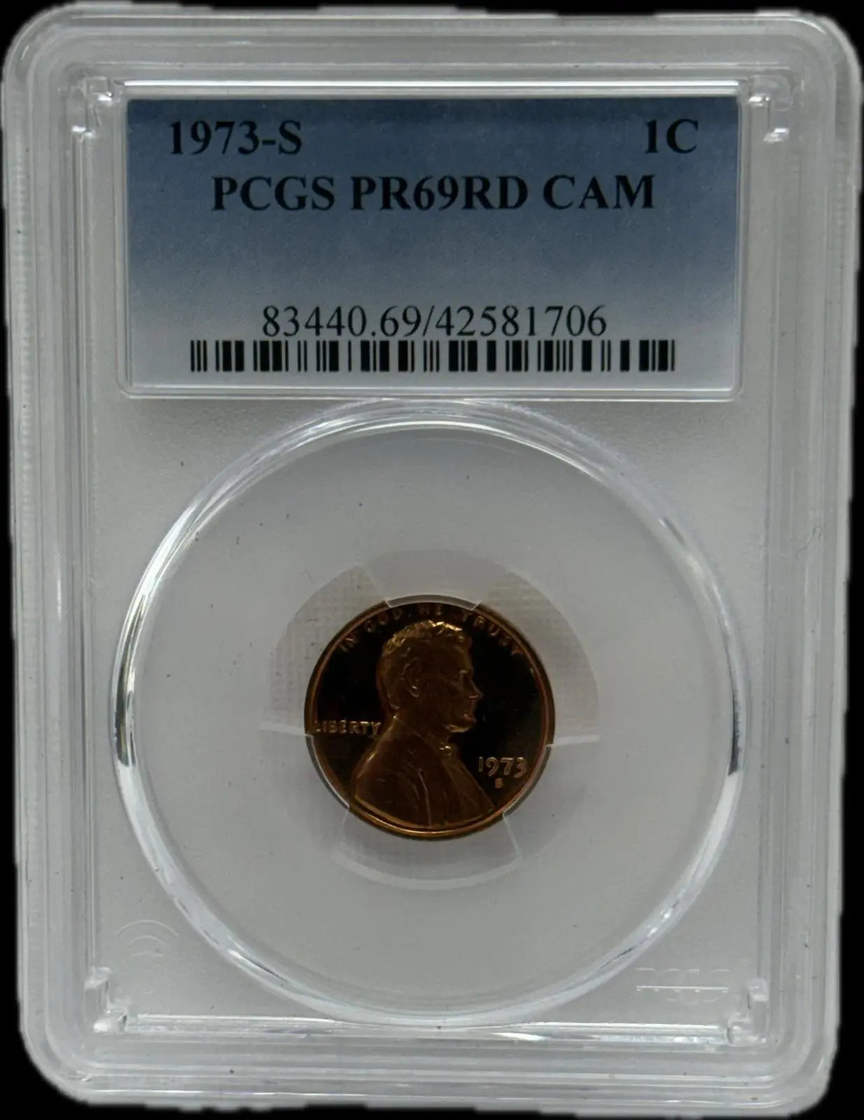 1973-S Lincoln Cent, PR69RD CAM – A Premium Gem Proof-Like Coin Heritage Pastime