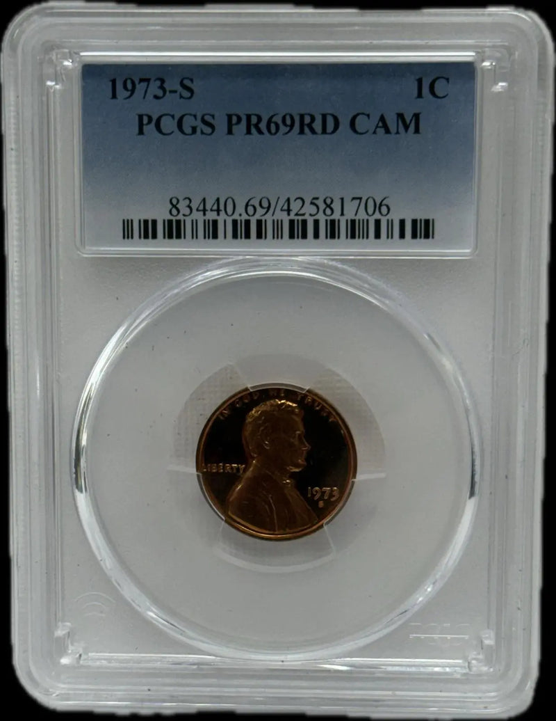 1973-S Lincoln Cent, PR69RD CAM – A Premium Gem Proof-Like Coin Heritage Pastime