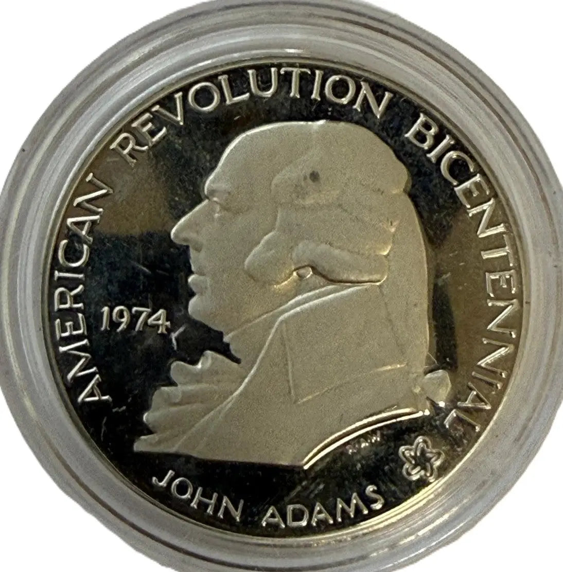 1974 John Adams Bicentennial Proof Silver Medal – 1 oz .925 Sterling | U.S. Mint American Revolution Series Heritage Pastime