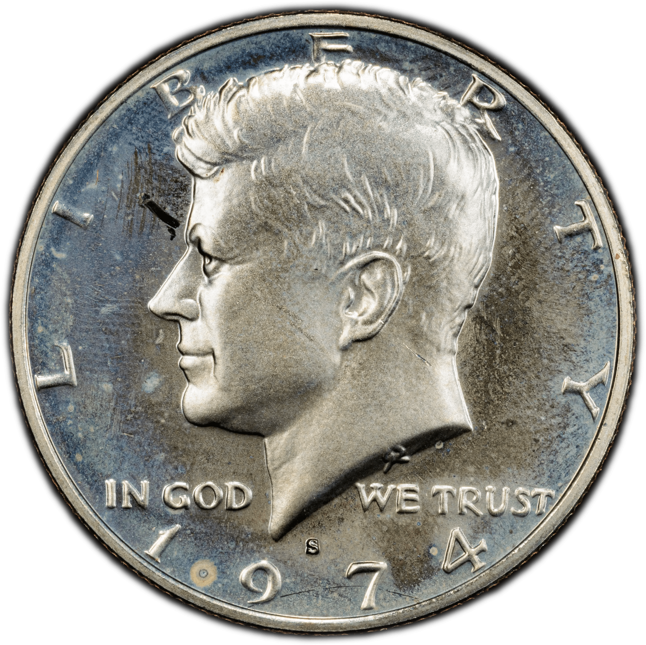1974-S Kennedy Half Dollar – PCGS PR66 Cameo (CAM) | Proof Clad Half Dollar | San Francisco Mint Certified Coin Heritage Pastime