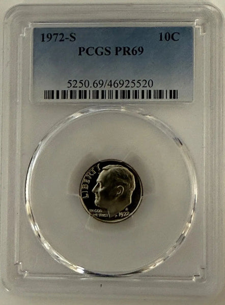 1975-S Roosevelt Dime PCGS PR69DCAM – Deep Cameo Proof | Series 32PR Coin #23 Heritage Pastime