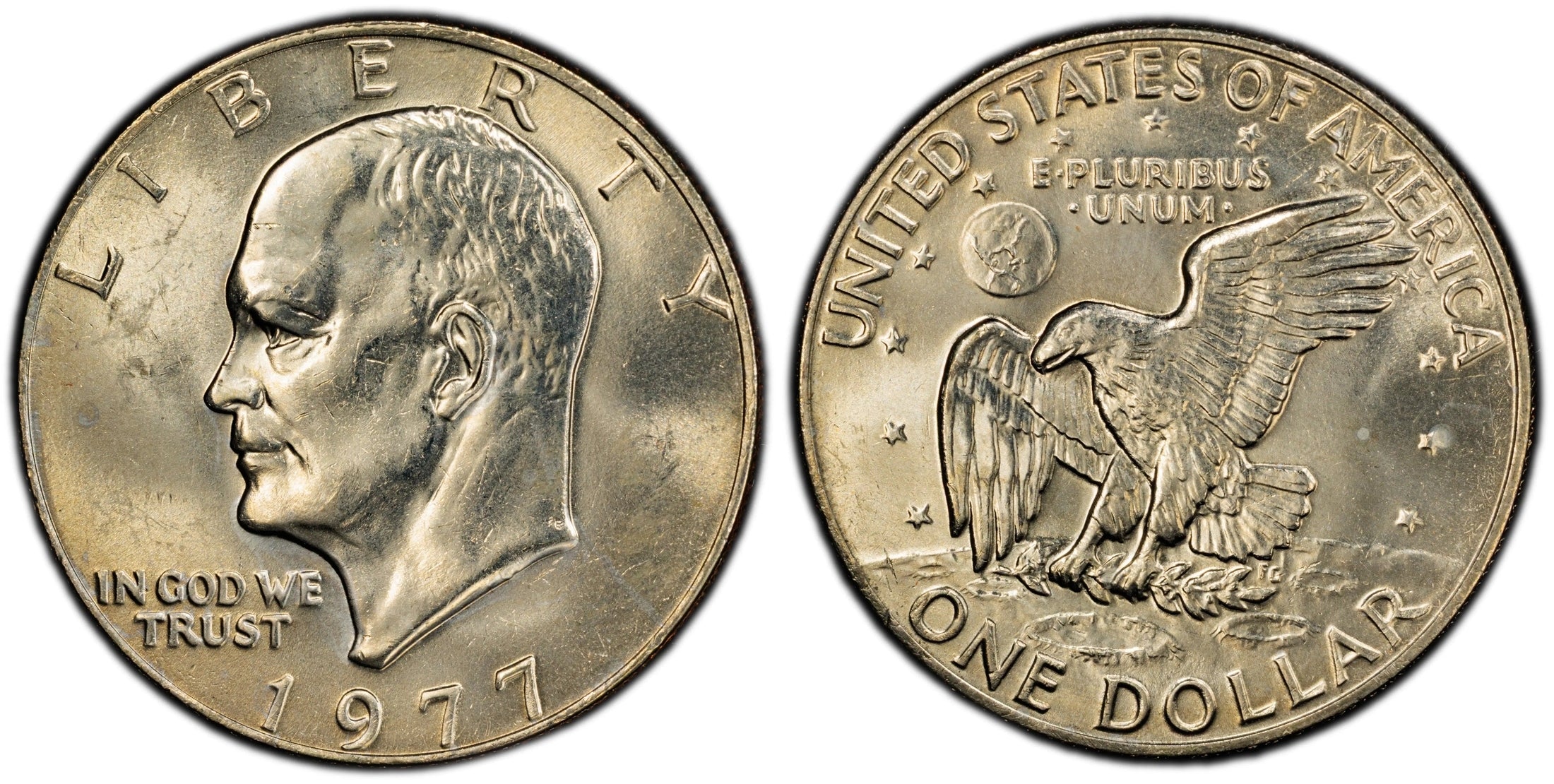 1977 Eisenhower Dollar $1 – PCGS MS64 | High-Grade U.S. Collector Coin Heritage Pastime