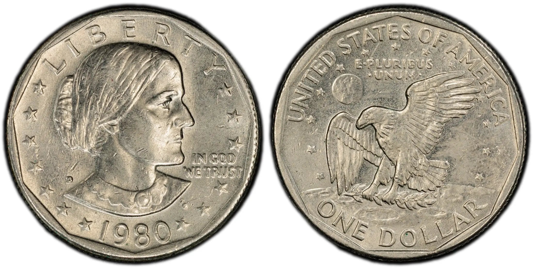 1980-D Susan B. Anthony Dollar – PCGS MS62 | Early Series Denver Issue Heritage Pastime